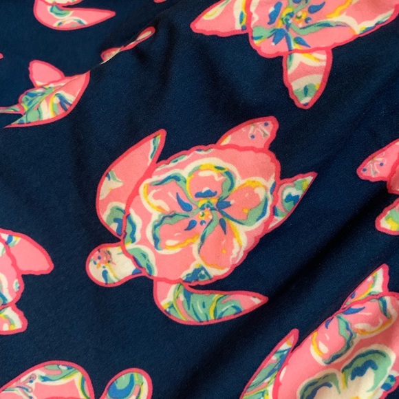 NEW blue and pink turtle dress with pockets - Picture 3 of 3